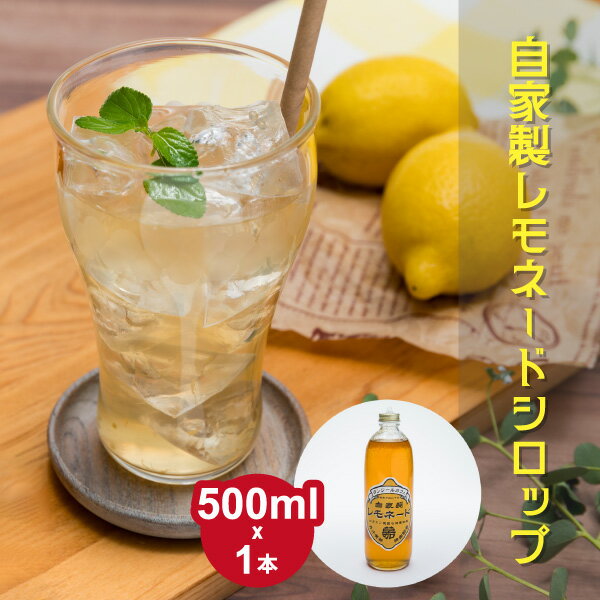 【ふるさと納税】タンジールカフェ自家製レモネードシロップ 500ml【フレッシュレモン 奄美 ザラメ はちみつ オリジナル シロップ】