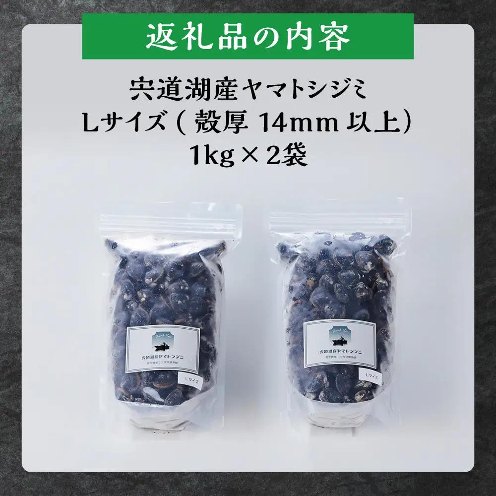 漁師直送！宍道湖産ヤマトシジミ・Lサイズ 冷凍 2kg ）| しじみ