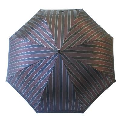 ふるさと納税 富士河口湖町 槙田商店【紳士雨傘】長傘 Tie Stripe×Plain ワイン |  | 01