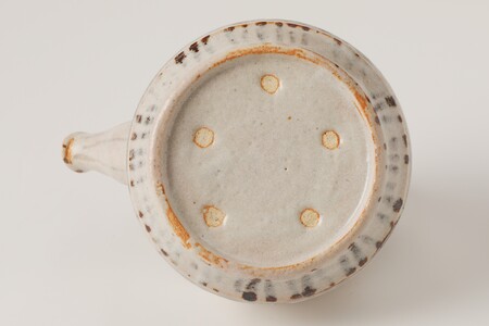 志野さび絵土瓶　作者：山下　眞喜 【0032-098】陶芸 工芸品 陶器 美濃桃山陶 焼き物