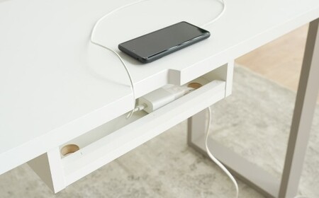 スマート ワーク＆ゲームデスク ネイビー 在宅 リモートワーク テレワーク 学習机 インテリア 家具 デスク 机 ゲーミングデスク