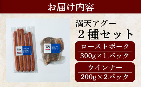 満天アグー 2種セット (ローストポーク 300g ウインナー 200g×2) | ふるさと納税 沖縄県 石垣市 石垣 沖縄 石垣島 ふるさと 人気 送料無料 アグー 豚 豚肉 ポーク