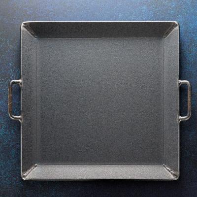 ふるさと納税 釧路町 金属加工のプロがつくるBBQ用 鉄板(縦25cm×横25cm/厚み6mm)<アウトドア/キャンプ> |  | 02