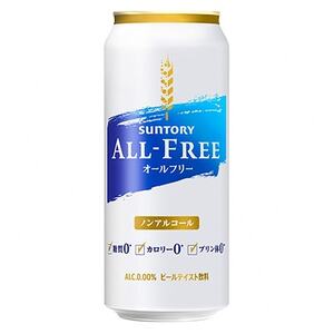 【毎月定期便】サントリー「オールフリー」500ml×24本全12回【配送不可地域：離島・沖縄県】【4001764】