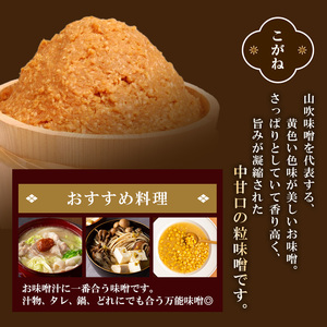 みそ 山吹味噌 こがね 3kg （1kg×3袋）みそ