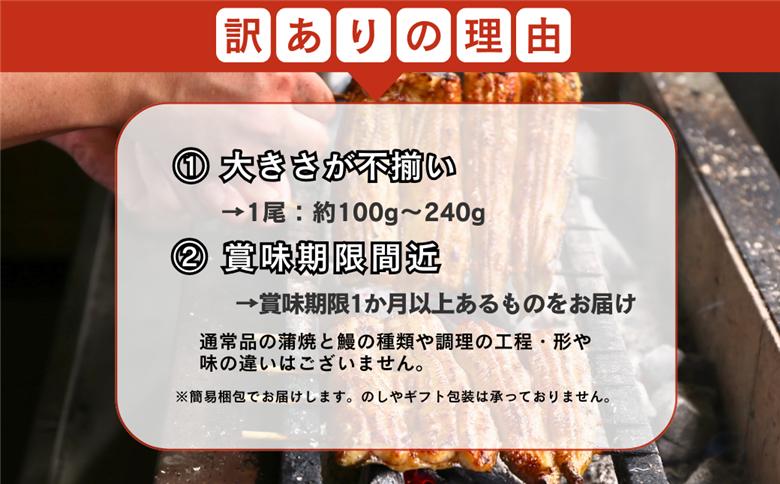 【訳あり】国産うなぎ 炭火蒲焼 800g以上（4-6尾) A-AA-A37A