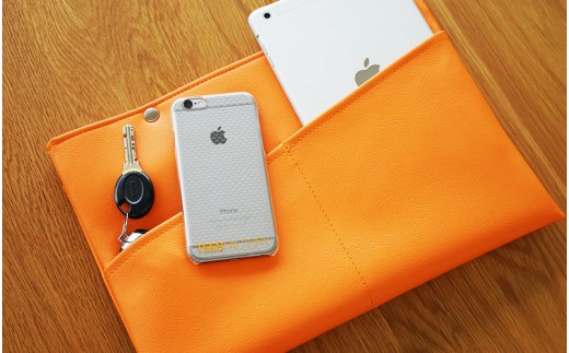 PVCレザーパソコンケース（クラッチバッグ）「match」11インチ用（レッド）