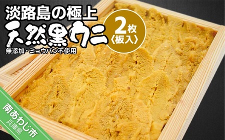 ★予約受付★【花光】淡路島の極上ウニ！天然黒ウニ（板入２枚）【無添加・ミョウバン不使用・期間/数量限定】◆３月中旬以降発送開始