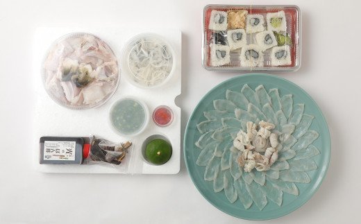 光　頑固親父のこだわりふぐセット（6人前）ふぐ寿司付き