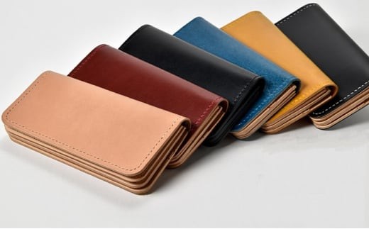 
            本革 手縫いウォレット日本製 レザー 革製品 高級 Bliss ピット鞣し WH-15 選べるカラー
          