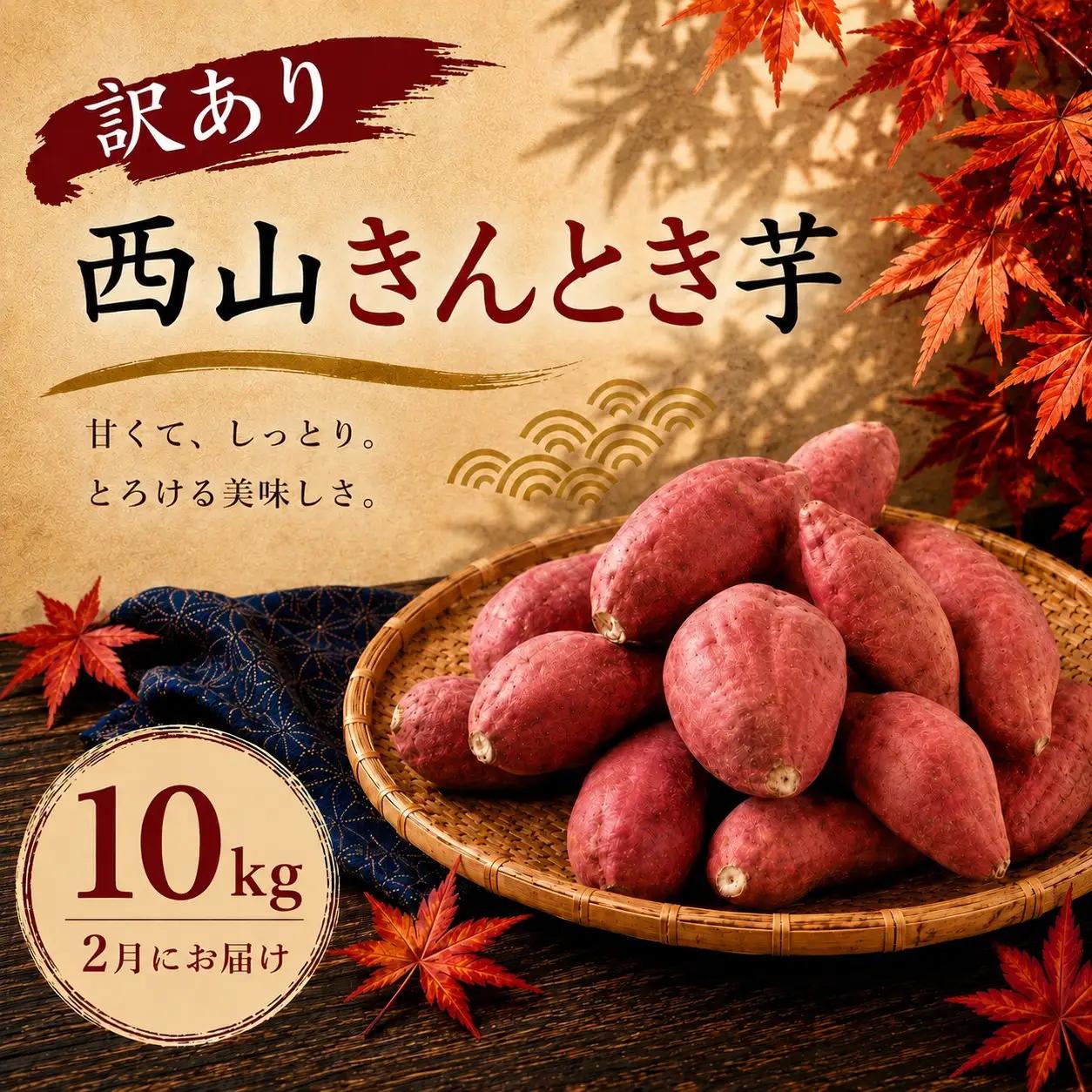 【令和９年２月お届け】西山きんとき芋（さつまいも） 訳あり 10kg ブランド芋 高知県室戸市 さつまいも サツマイモ さつま芋 焼き芋 やきいも ヤキイモ 野菜 大小混合 傷 故郷納税 送料無料 ta029