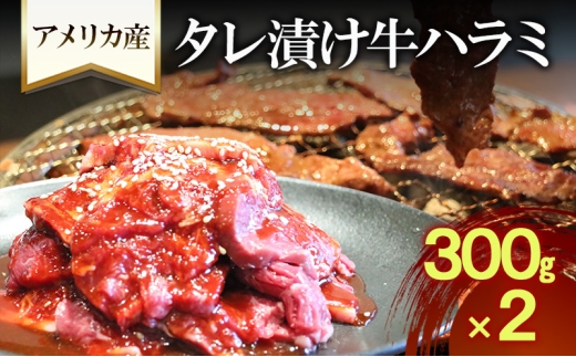 アメリカ産タレ漬け牛ハラミ　300g×２| 牛肉 焼肉 焼き肉 アウトドア BBQ 