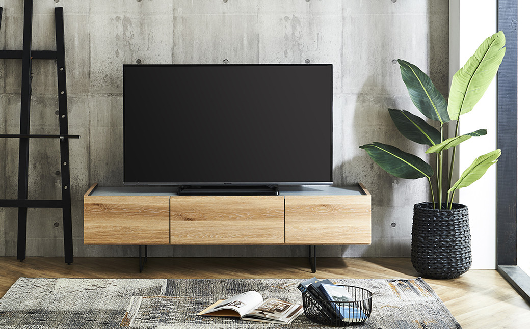 
            150 TVボード ダブル (ナチュラル・ブラウン) テレビ台 棚 インテリア
          