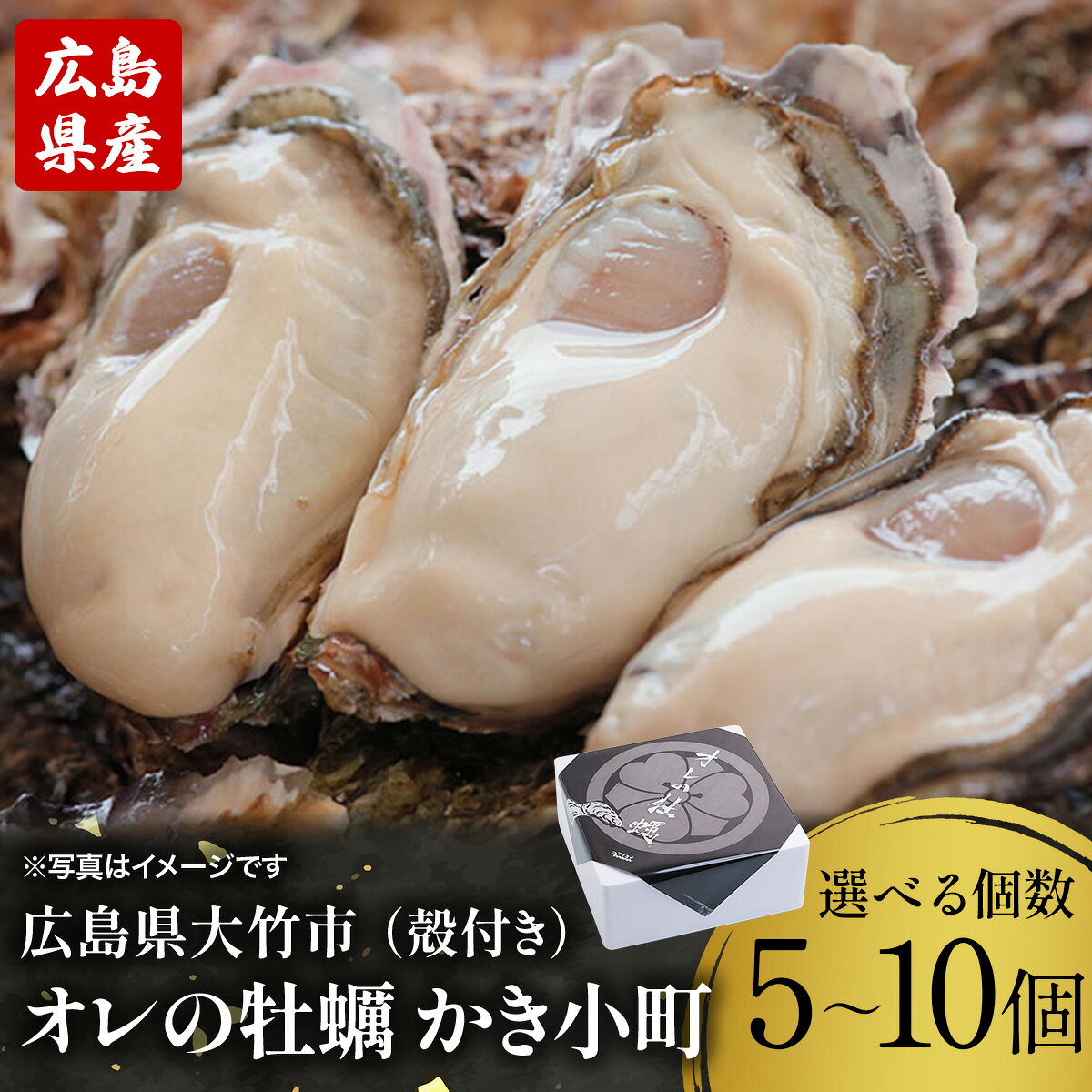 【ふるさと納税】広島県産ブランド牡蠣 かき小町 5個から10個｜かき 貝 シーフード オイスター 海鮮 魚介類 濃厚 海の幸 貝類 おおたけカキ 特大サイズ 広島 大竹市 玖波 宮島 [2625-2631]