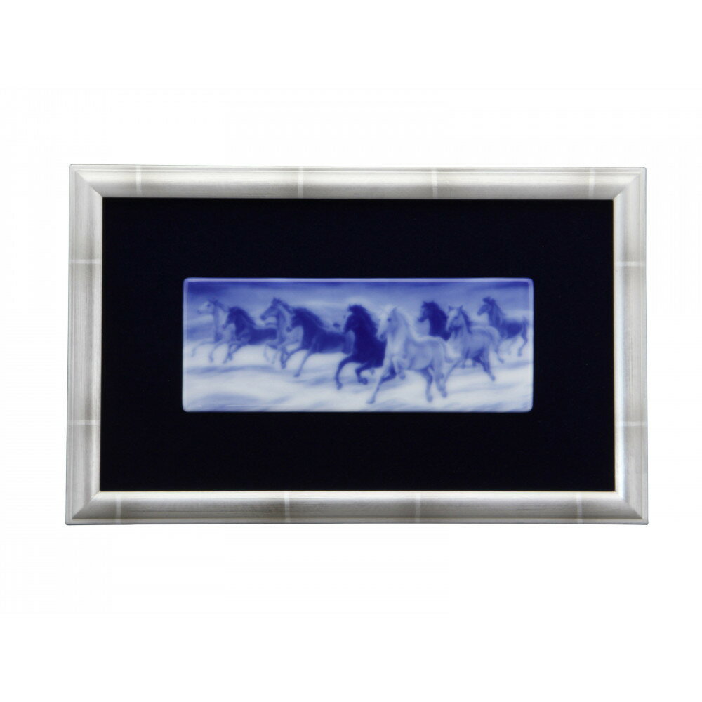 【ふるさと納税】陶額　天馬　超ゆる草波　＜大倉陶園＞ | インテリア 日用品 人気 おすすめ 送料無料