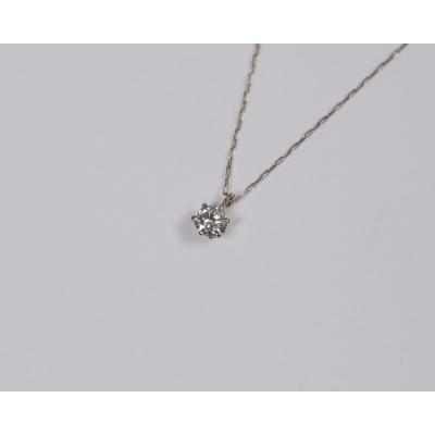ふるさと納税 甲府市 【甲府ジュエリー】Pt900　プラチナ　ダイヤ　0.1ct　ネックレス(73305851) |  | 01