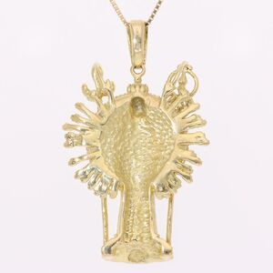 菩薩ネックレス 千手観音 ダイヤモンド 0.015ct ベネチアンチェーン 50cm EJ-002