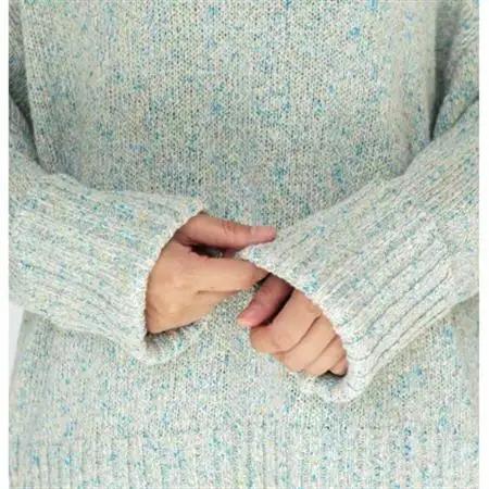 【ezu】color field sweater unabara /天然繊維◆海原◆Mサイズ【1720351】