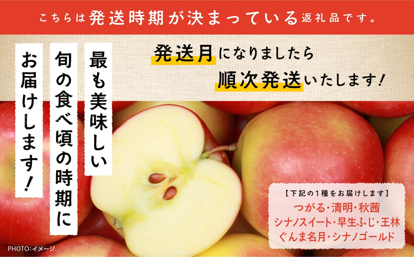 《2026年9月下旬以降順次発送》羽山りんご 品種おまかせ(早生・中早生)  5㎏【羽山果樹組合】