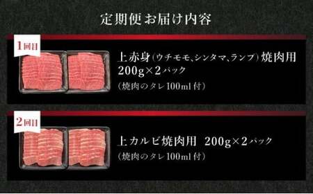 【2025年11月以降順次発送】【4回定期便】希少な特選石垣牛をご家庭で！！全4回合計1.5kgの焼肉セット　上赤身（ウチモモ、シンタマ、ランプ）、上カルビ、上ロース各400gずつ、肩ロースしゃぶしゃ
