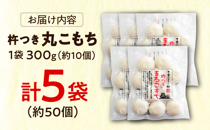 餅 杵つきまるこもち 300g 5袋セット（50個）[AIBB016]