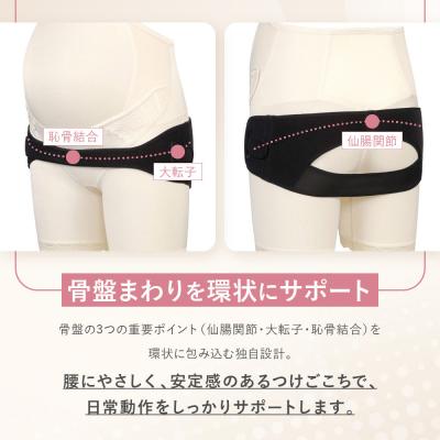 ふるさと納税 京都市 ワコール マタニティ 骨盤ベルト 産前産後兼用 ブラック《LLサイズ|京都 Wacoal マタニティ |  | 01