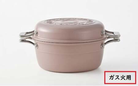 鍋 ガス火用 HAMON 薄桜 21cm 両手鍋 ホーロー鍋 無水調理 時短 節約 炊飯 北陸アルミ 北陸アルミニウム 日本製 調理器具 キッチン用品 日用品 富山県