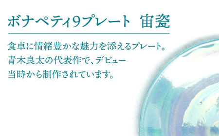 【美濃焼】ボナペティ9プレート 宙瓷【RYOTA AOKI POTTERY/青木良太】[MCH336]
