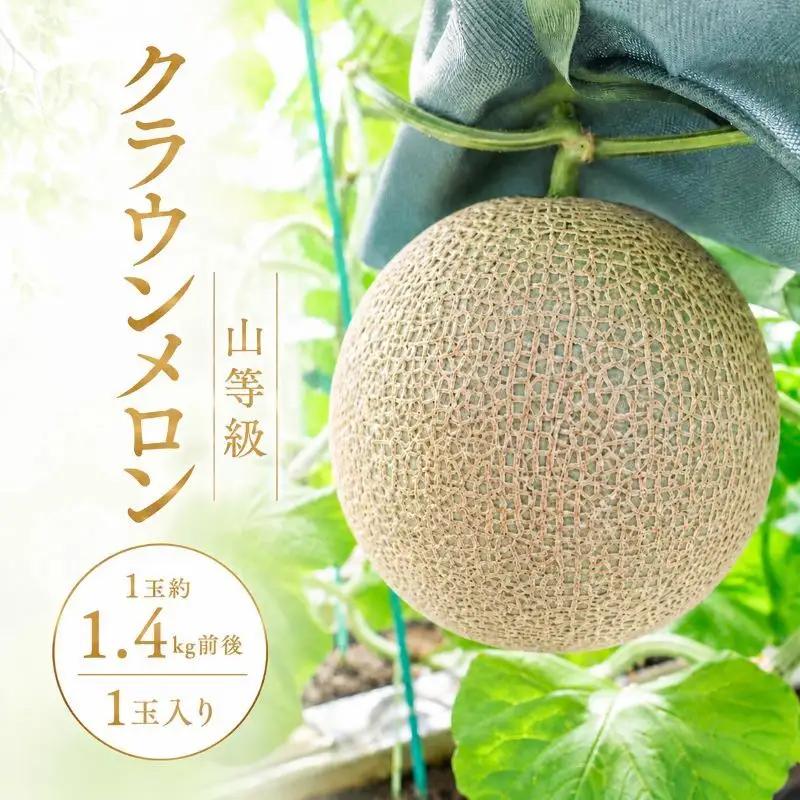 クラウンメロン 山等級 青肉 果物 クラウンメロン【1.4kg前後 1玉】
