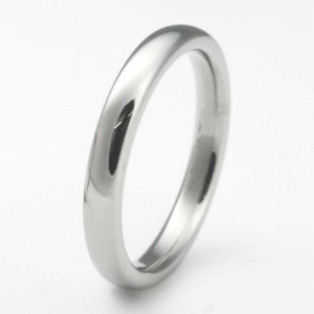 【ふるさと納税】チタン リング 甲丸 幅3mm 10号 | 純チタンリング 金属アレルギー 指輪 結婚指輪 レディース メンズ ユニセックス シンプル デザイン かわいい おすすめ アクセサリー ファッション プレゼント ギフト 贈り物 贈答品 お祝い 新潟県 弥彦村 島田工房