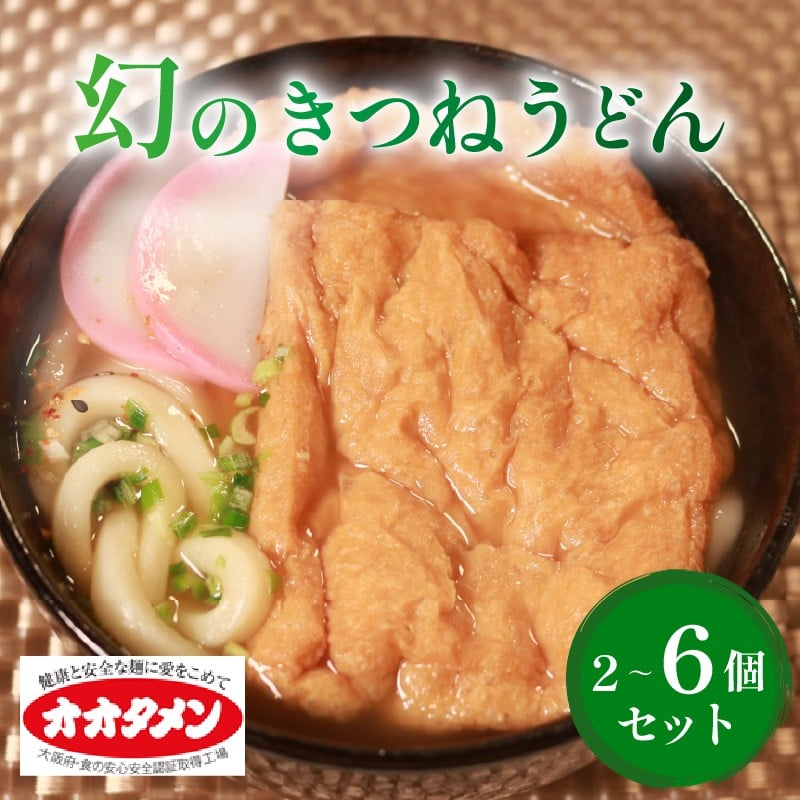 
            幻のきつねうどん きつねうどん うどん 2～6食 オオタメン 太田製麺所 製麺所 個包装 簡単調理 冷凍 めん 麺 2～6人前 できたて こだわり 大阪府 松原市
          