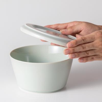 ふるさと納税 瑞浪市 【美濃焼・tripware】グッドデザイン賞受賞 ストレートボウル・フタ160　緑釉 |  | 01