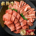 【ふるさと納税】飛騨牛 霜降り(ロース・カタロース)/赤身(モモ・カタ)　焼肉 計1kg 500g×2 バーベキュー BBQ やきにく A5 5等級 肉 牛肉 和牛 国産 食べ比べ 冷凍 [Q1978x] 65000円