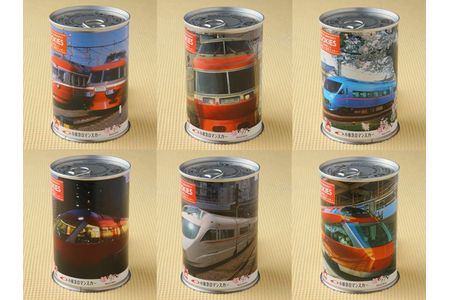 クッキー 缶 保存クッキー | 海老名市制施行50周年記念小田急ロマンスカー 6缶セット
