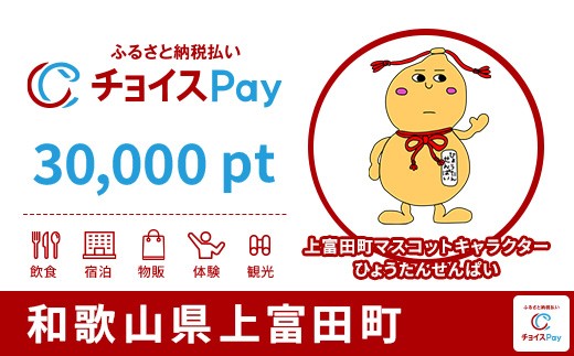 
                  上富田町チョイスPay 30,000pt【会員限定のお礼の品】
                