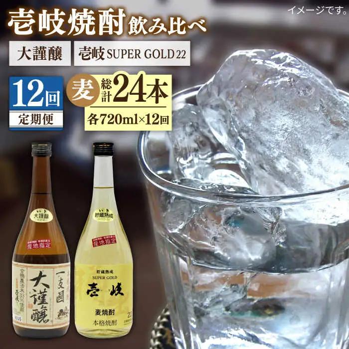 【全12回定期便】壱岐スーパーゴールド22度と合鴨農法米 大謹醸 [JDB242] 192000 192000円