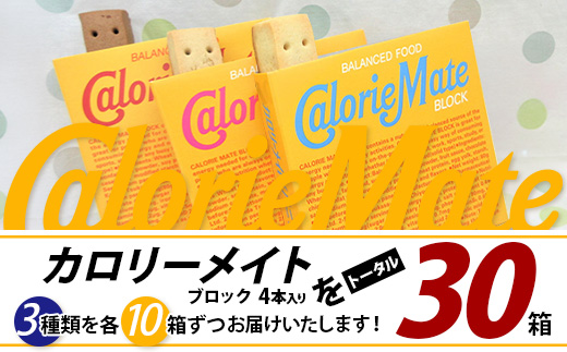 カロリーメイト ブロック 4本入り 3種類 各10箱 計30箱 【大塚製薬 チョコ バニラ メープル 5大栄養素 徳島県 那賀町 非常食 常備食 災害 新生活 備蓄 長期保存 栄養食 】MS-9-1