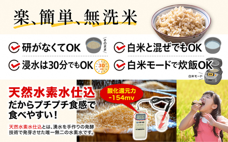 先行予約 無農薬 発芽玄米 無化学肥料 ミルキークイーン 3kg(600gx5袋) 無洗米 天然水素水使用でおいしさ激増 新潟産 【010S484】 [010S484]