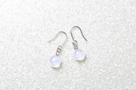 ジュエリー ピアス アクセサリー 水鏡 ガラス細工 ハンドメイド 手作り 北海道 弟子屈町 2468