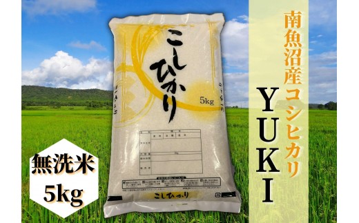 
                  【定期便】【令和8年産 新米予約】南魚沼産コシヒカリ「YUKI」無洗米5kg×全12回【定期便 銘柄米 ブランド米 精米 こしひかり コシヒカリ 魚沼産 新潟米 産地直送 お米 米 こめ コメ ご飯】【2026年10月上旬より1ヶ月以内に順次発送予定】
                