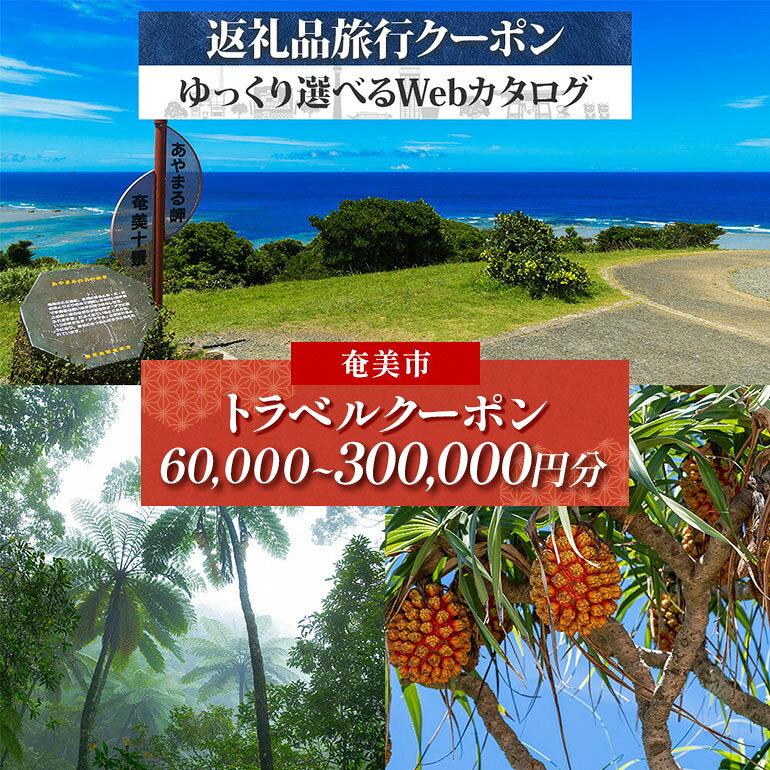 【ふるさと納税】＜選べる＞【奄美大島ツアー】後から選べる旅行Webカタログで使える!旅行クーポン(奄美市)【JTA】 海 自然 南国 島 離島 絶景 観光 旅行 ホテル 旅館 老舗 高級 トラベル チケット 家族 カップル 宿泊 予約 おすすめ 父の日 母の日 券 ランキング プレゼント