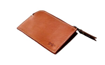 tanikoオリジナル 小銭入れ（赤茶）《厚真町》【Taniko leather】[AXAP022]