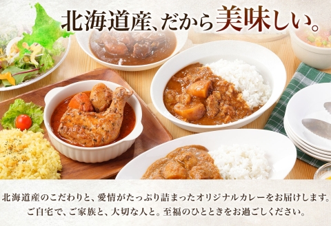 3753. 弟子屈 カレー 2種 食べ比べ 計4個 中辛 バターチキンカレー ポークカレー 鶏肉 豚肉 じゃがいも 業務用 レトルトカレー レトルト 北海道 弟子屈町