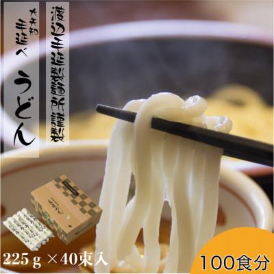 ふるさと納税 四日市市 大矢知　金魚印　手延うどん 自宅用　225g×40束入り　四日市　渡辺手延製麺所