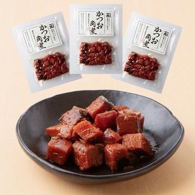 ふるさと納税 南九州市 かつお角煮3個&薩摩おかわりの素 黒豚みそ3個セット |  | 01