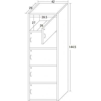 ふるさと納税 海南市 鍵付き5段ボックスR　ブラウン |  | 02