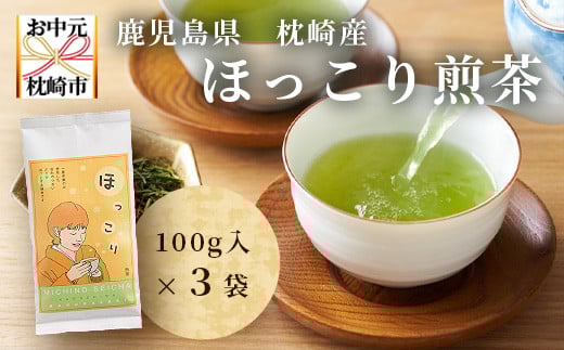 
＜のし付き・お中元＞ほっこり煎茶 100g×3袋　A5-1C【1508317】
