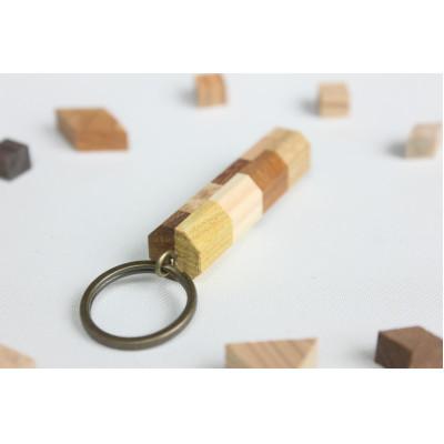 ふるさと納税 日南町 寄木のキーホルダー |  | 03