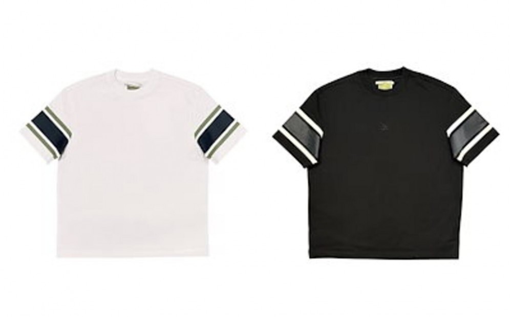 
                  【サイズ選択可】サスティナブルTシャツ（ボーダー）ブラック
                
