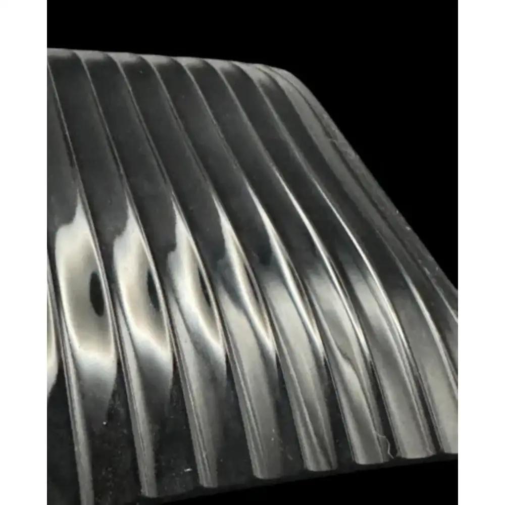 波スクエアプレート L 乱糸(マット仕上げ)漆黒［NF125］